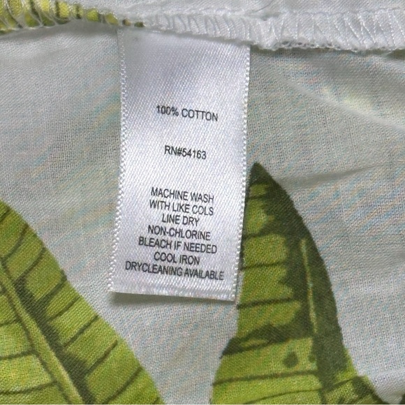 Mark New York Green Ruched 3/4 Sleeve Blouse with Tie Front Medium - Picture 4 of 5